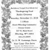 Thanksgiving Food Basket Giveaway 2026-11-21